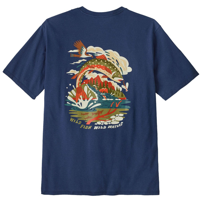 Patagonia Men's Take a Stand Responsibili-Tee Pine Stream: Clement Blue Image 01