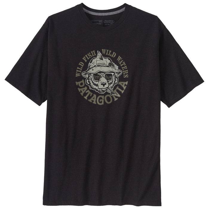 Patagonia Men's Take a Stand Responsibili-Tee SS Wild Grizz: Ink Black Image 01