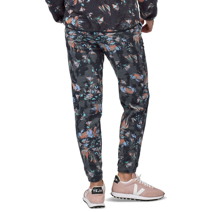Patagonia Women's Micro D Joggers Swirl Floral: Pitch Blue Image 04