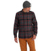 Simms Guide Flannel Long Sleeve Shirt Black / Cutty Red Dimensional Buffalo Image 02
