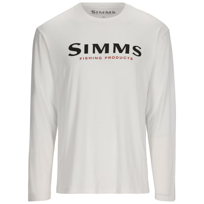 Simms Logo LS T-Shirt White Image 01
