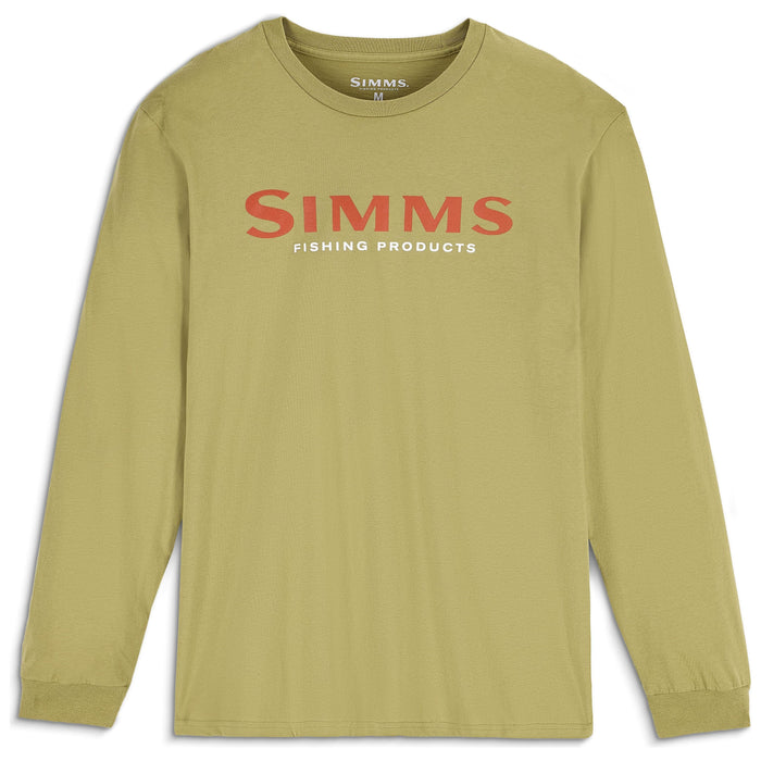 Simms Men's Logo LS T-Shirt Tent Green Image 01