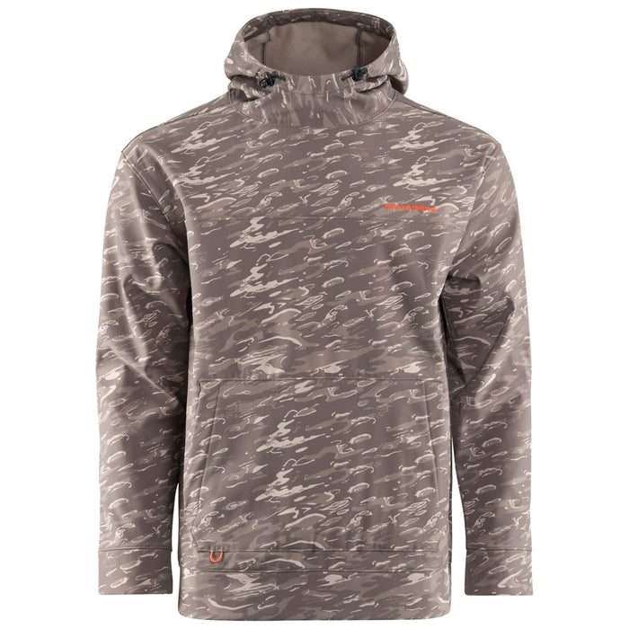 Grundens Men's Kryall Hoodie Stone Liquid Camo Image 01
