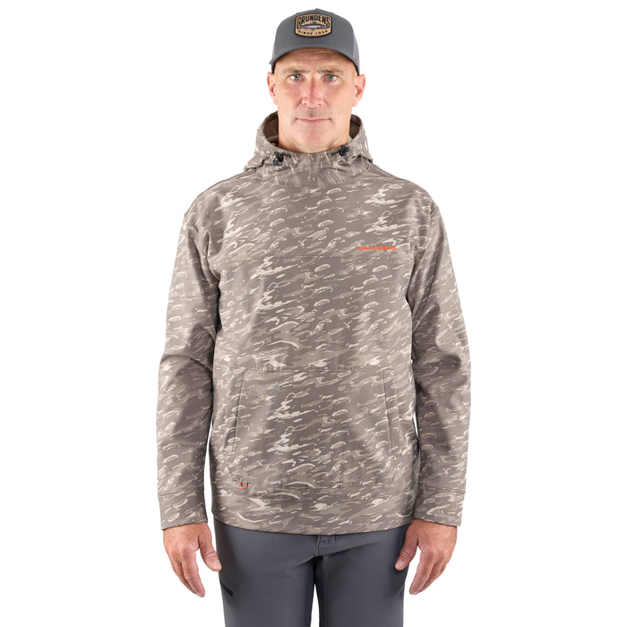 Grundens Men's Kryall Hoodie Stone Liquid Camo Image 02