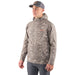Grundens Men's Kryall Hoodie Stone Liquid Camo Image 03