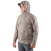 Grundens Men's Kryall Hoodie Stone Liquid Camo Image 05