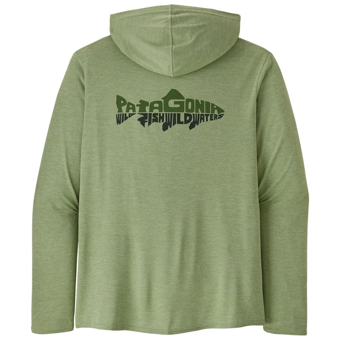 Patagonia Mens Cap Cool Daily Graphic Hoody - Relaxed Wild Waterline: Salvia Green X-Dye Image 01
