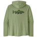 Patagonia Mens Cap Cool Daily Graphic Hoody - Relaxed Wild Waterline: Salvia Green X-Dye Image 01