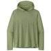 Patagonia Mens Cap Cool Daily Graphic Hoody - Relaxed Wild Waterline: Salvia Green X-Dye Image 02