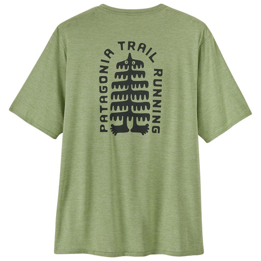 Patagonia Men's Cap Cool Daily Graphic Shirt - Lands Tree Trotter: Salvia Green X-Dye Image 01