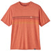 Patagonia Men's Cap Cool Daily Graphic Shirt Line Logo Ridge Stripe: Quartz Coral X-Dye Image 01