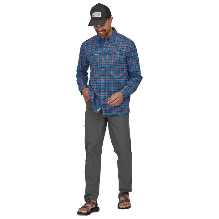Patagonia Men's Early Rise Stretch Shirt On the Fly: Anacapa Blue Image 02