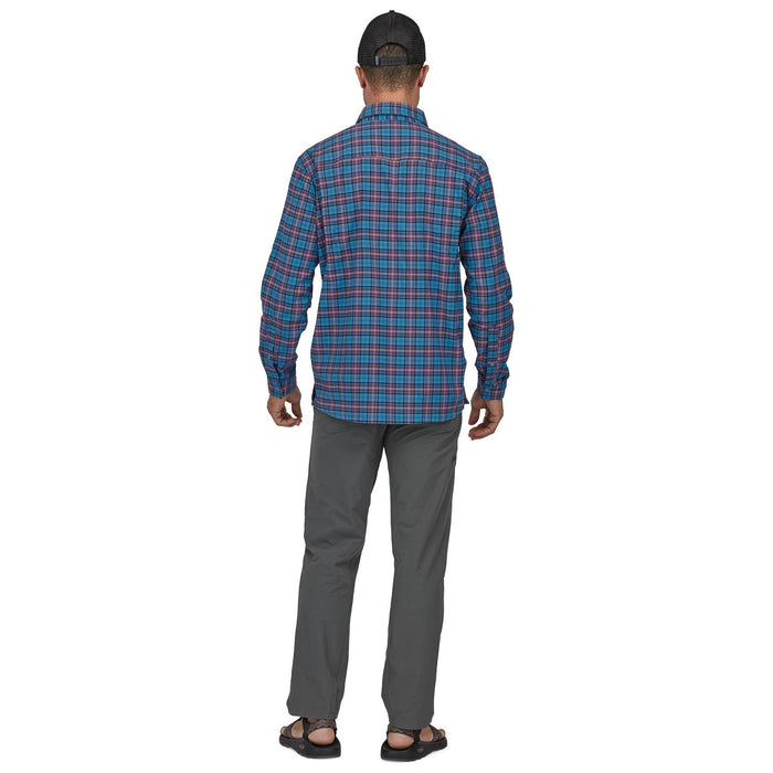 Patagonia Men's Early Rise Stretch Shirt On the Fly: Anacapa Blue Image 03