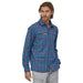 Patagonia Men's Early Rise Stretch Shirt On the Fly: Anacapa Blue Image 04