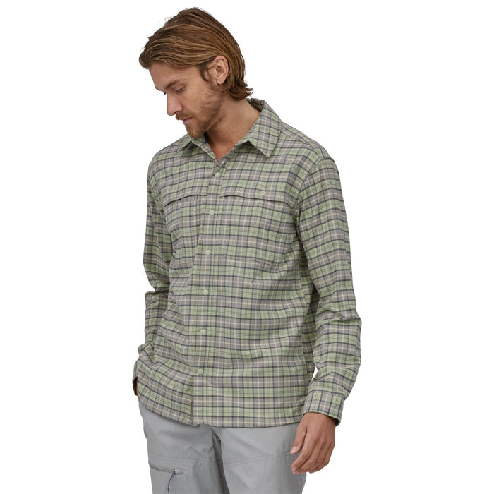 Patagonia Men's Early Rise Stretch Shirt On the Fly: Salvia Green Image 02