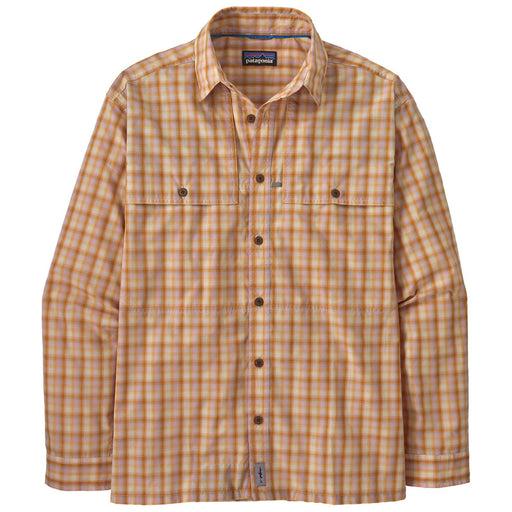 Patagonia Men's Island Hopper Shirt Long Sleeve Mirrored: Golden Caramel Image 01