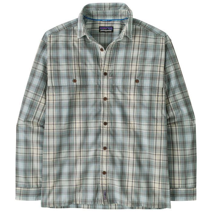 Patagonia Men's Long-Sleeved Island Hopper Shirt Longshore: Dyno White