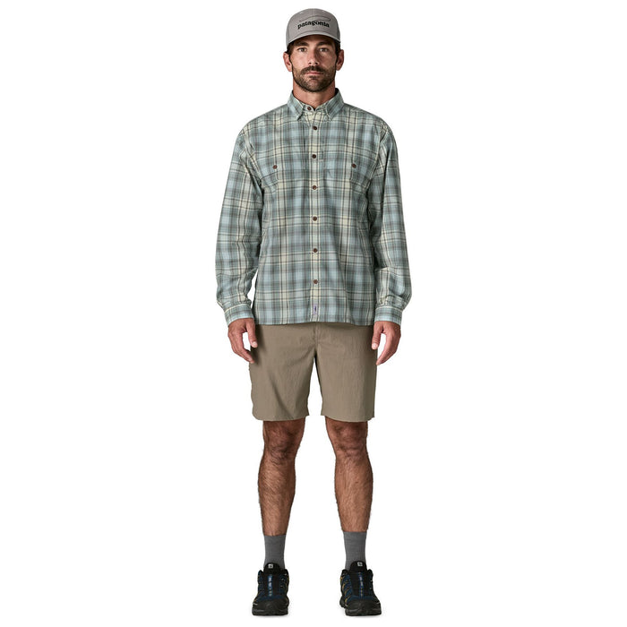 Patagonia Men's Long-Sleeved Island Hopper Shirt Longshore: Dyno White