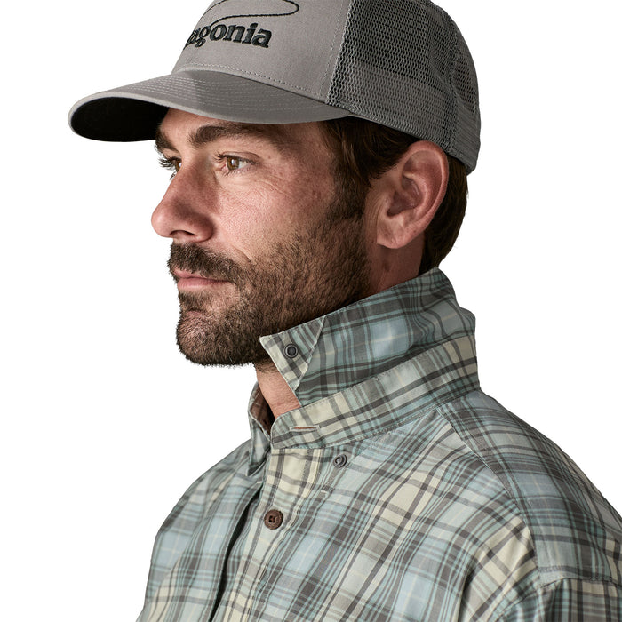 Patagonia Men's Long-Sleeved Island Hopper Shirt Longshore: Dyno White