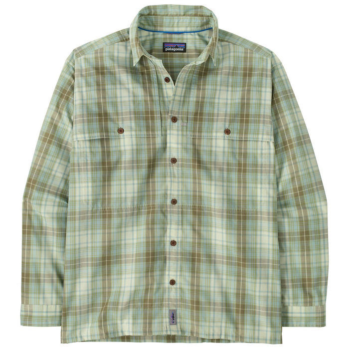 Patagonia Men's Long-Sleeved Island Hopper Shirt Longshore: Lichen Green