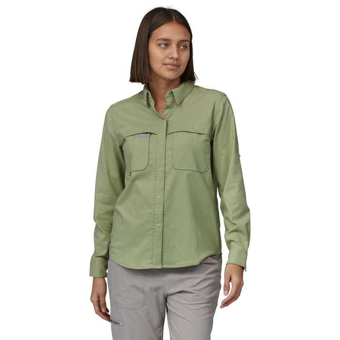 Patagonia Women's Early Rise Stretch Shirt Salvia Green Image 02