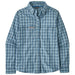 Patagonia Women's Early Rise Stretch Shirt Santa Cruz: Lago Blue Image 01