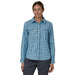 Patagonia Women's Early Rise Stretch Shirt Santa Cruz: Lago Blue Image 03