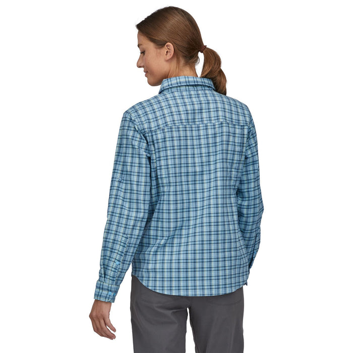 Patagonia Women's Early Rise Stretch Shirt Santa Cruz: Lago Blue Image 06