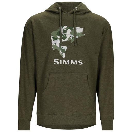 Simms Bass Fill Hoody Military Heather Image 02