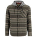 Simms Santee Flannel Hoody Hickory / Dolomite Blanket Stripe Image 01