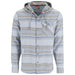 Simms Santee Flannel Hoody White / Pale Pine Blanket Stripe Image 01