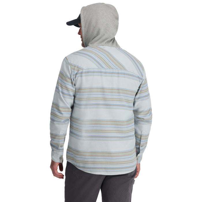 Simms Santee Flannel Hoody White / Pale Pine Blanket Stripe Image 04