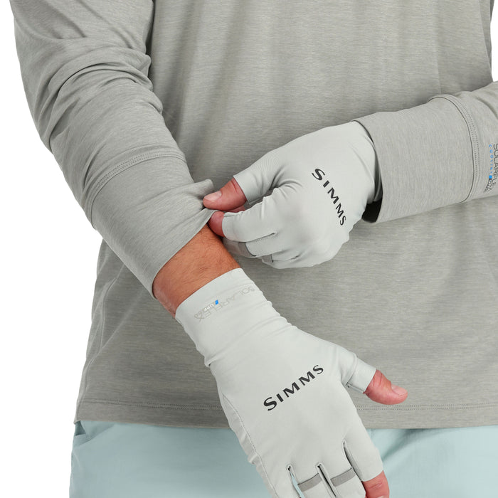 Simms SolarFlex Half-Finger SunGlove Sterling 04