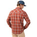 Stio Men's Junction Midweight Flannel Shirt Fired Brick Plaid Image 06