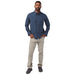 Stio Men's Junction Midweight Flannel Shirt Mountain Shadow Heather Image 02
