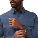 Stio Men's Junction Midweight Flannel Shirt Mountain Shadow Heather Image 06