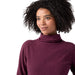 Stio Women's Turpin Fleece Funnel Neck Aubergine Image 05