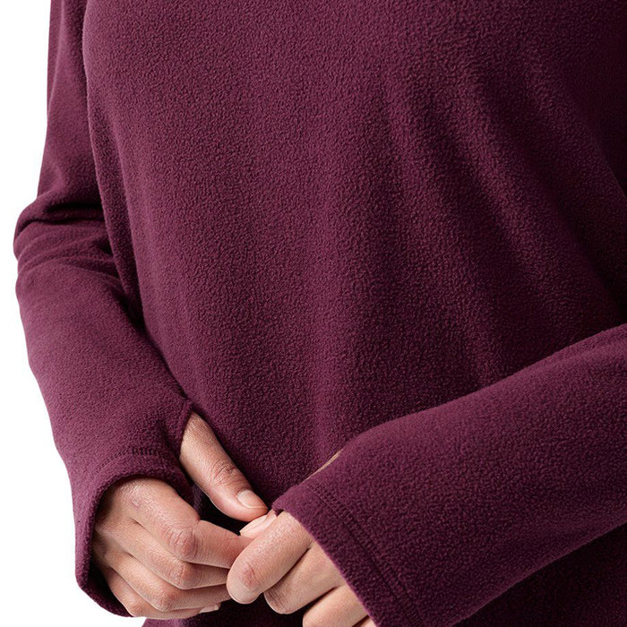 Stio Women's Turpin Fleece Funnel Neck Aubergine Image 06