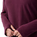 Stio Women's Turpin Fleece Funnel Neck Aubergine Image 06