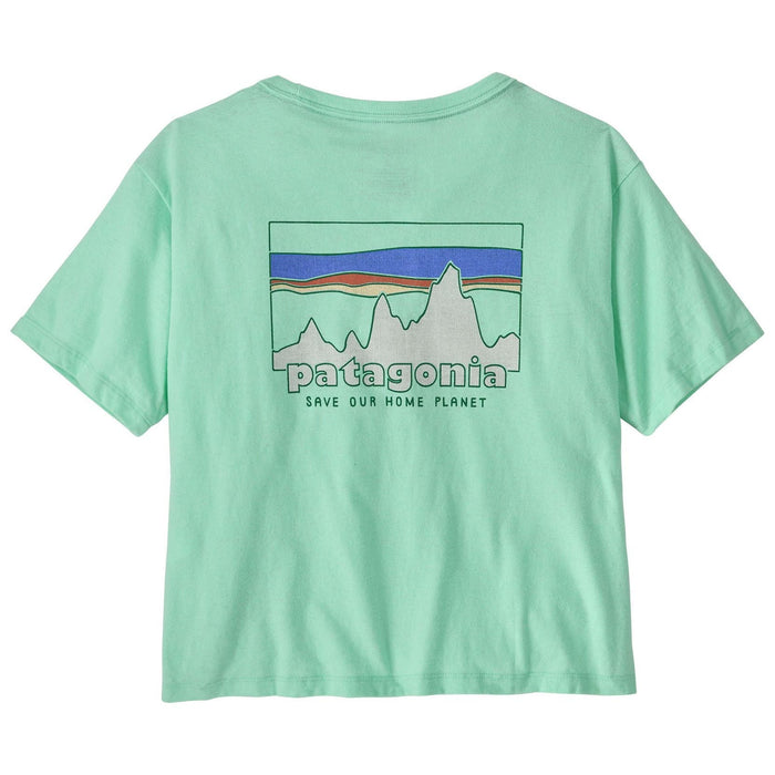 Patagonia Women's '73 Skyline Easy Cut Responsibili-Tee Rinsed Green Image 01