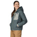 Patagonia Women's Diamond Quilted Bomber Hoody Nouveau Green Image 03