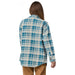 Patagonia Women's Heavyweight Fjord Flannel Overshirt Ice Caps: Wavy Blue Image 04