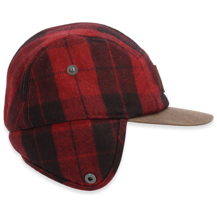 Simms Coldweather Cap Red Buffalo Plaid Image 02