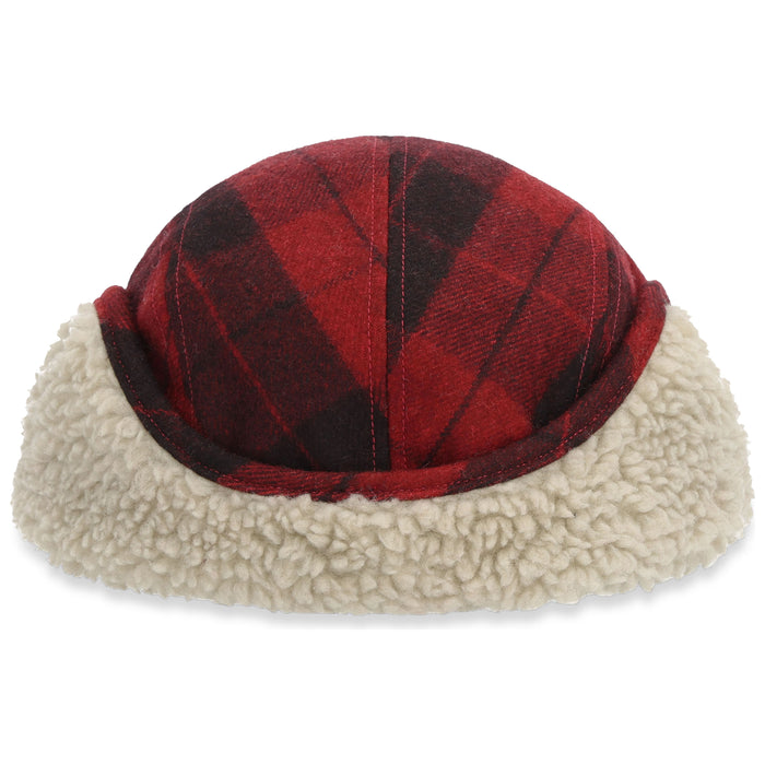 Simms Coldweather Cap Red Buffalo Plaid Image 03
