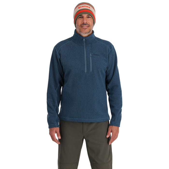 Simms Rivershed Half Zip Neptune Heather Image 02