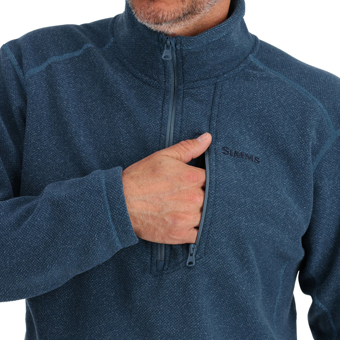 Simms Rivershed Half Zip Neptune Heather Image 04