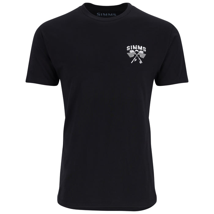 Simms Rods and Stripes T-Shirt Black Image 02