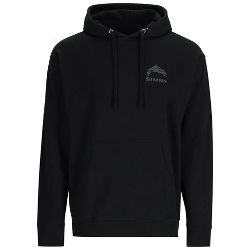 Simms Wooden Flag Trout Hoody Black Image 02