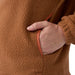 Stio Women's Rawlins Shearling Fleece Pullover Mustang / Cedar Blush Image 07