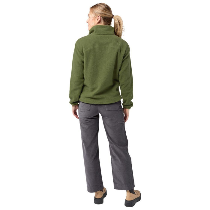 Stio Women's Rawlins Shearling Fleece Pullover Pine Forest Image 03